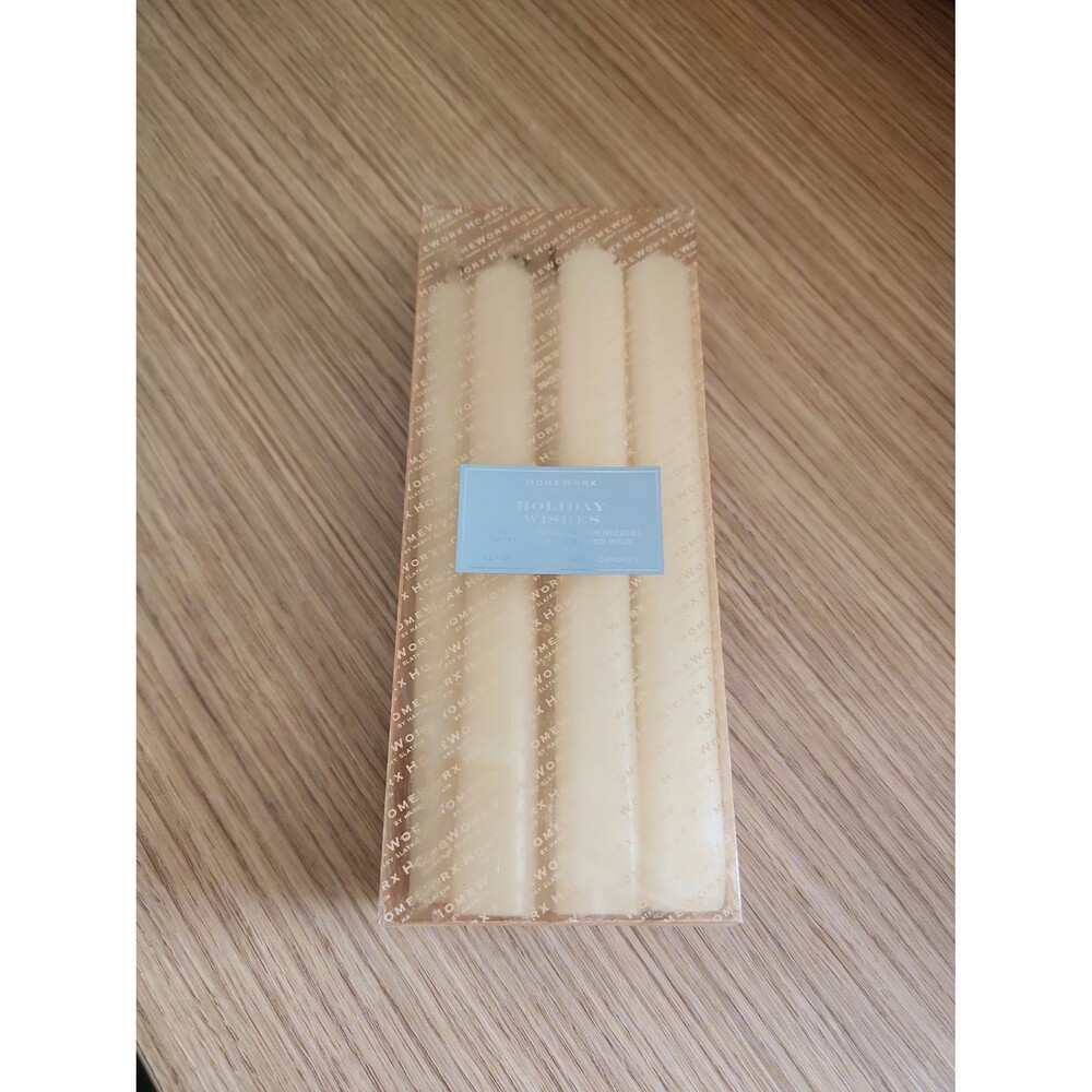 Homeworx "Holiday Wishes" Set of 6 Scented Taper Candles